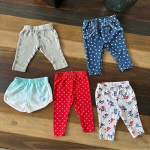 5PC Baby Girl Bottoms Lot